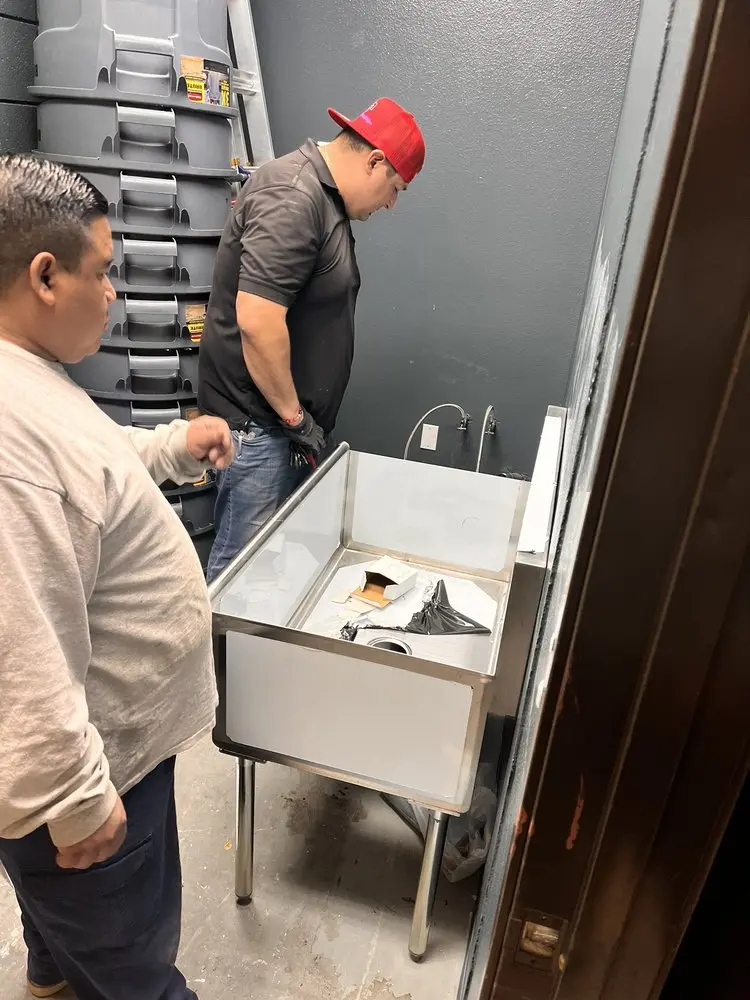 Commercial plumbing and sink installation in Penn Weldy